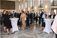 Before the conference began, there was an opportunity to discuss the latest developments in IP informally (Rothmayer Hall, Prague Castle)